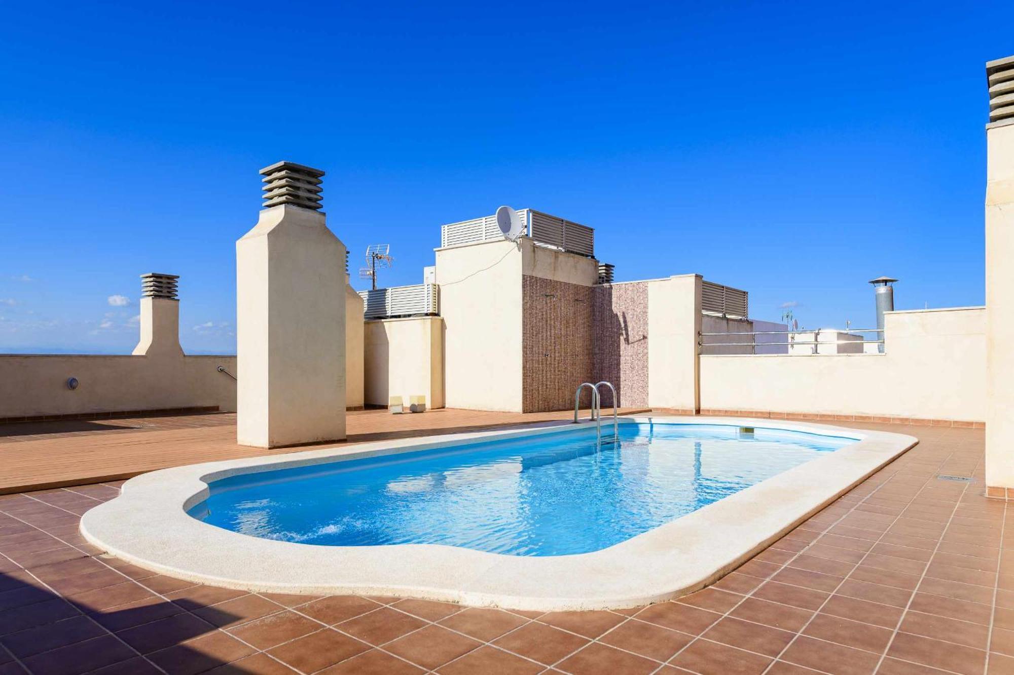 Apart Port Arenal Con Terraza Y Piscina Burriana Bagian luar foto